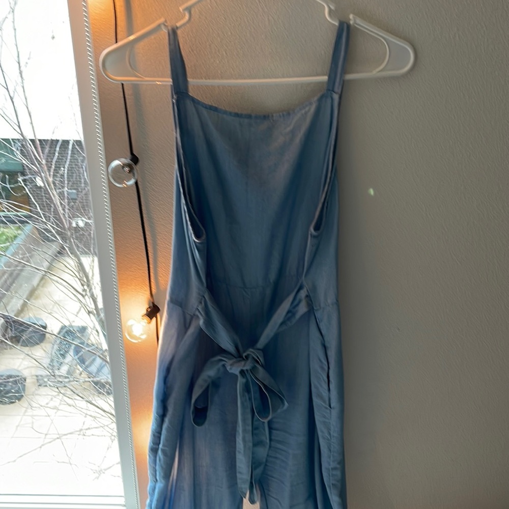 Cute demon blue overall jumpsuit
